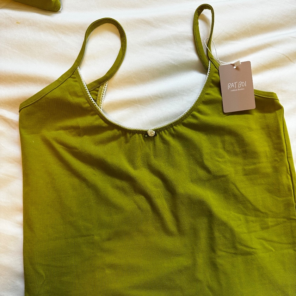 Rat Boi - SCOOP BACK CAMI (Avocado)